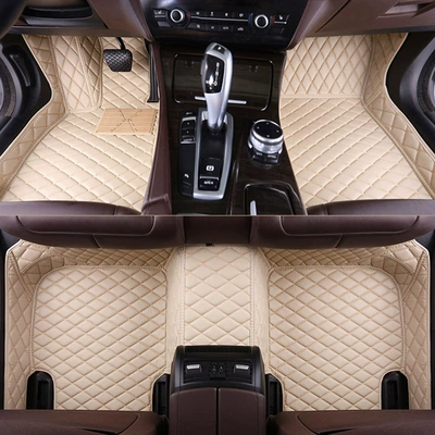 Modelə uyğun ayaqaltı, drive car mat right-hand drive car double-layer - beige