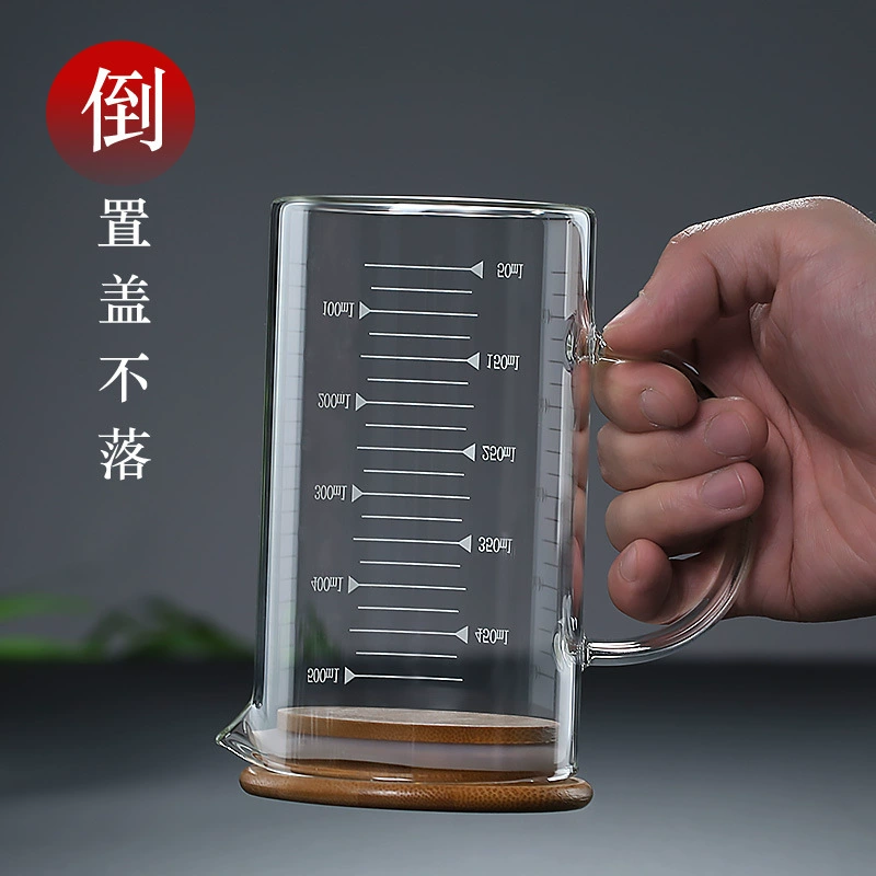 Thermal glass -resistant glass scale cup measurement cup high borosilized glass glass material heat resistance metering cup water cup milk cup bakery home