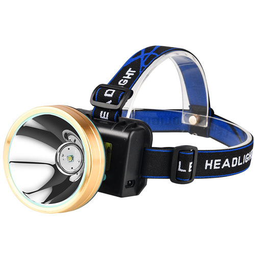 Headlamp with High Beam Rechargeable Long-Range LED Headwear Flashlight Super Bright Night Fishing Mining Light Outdoor Spotlight