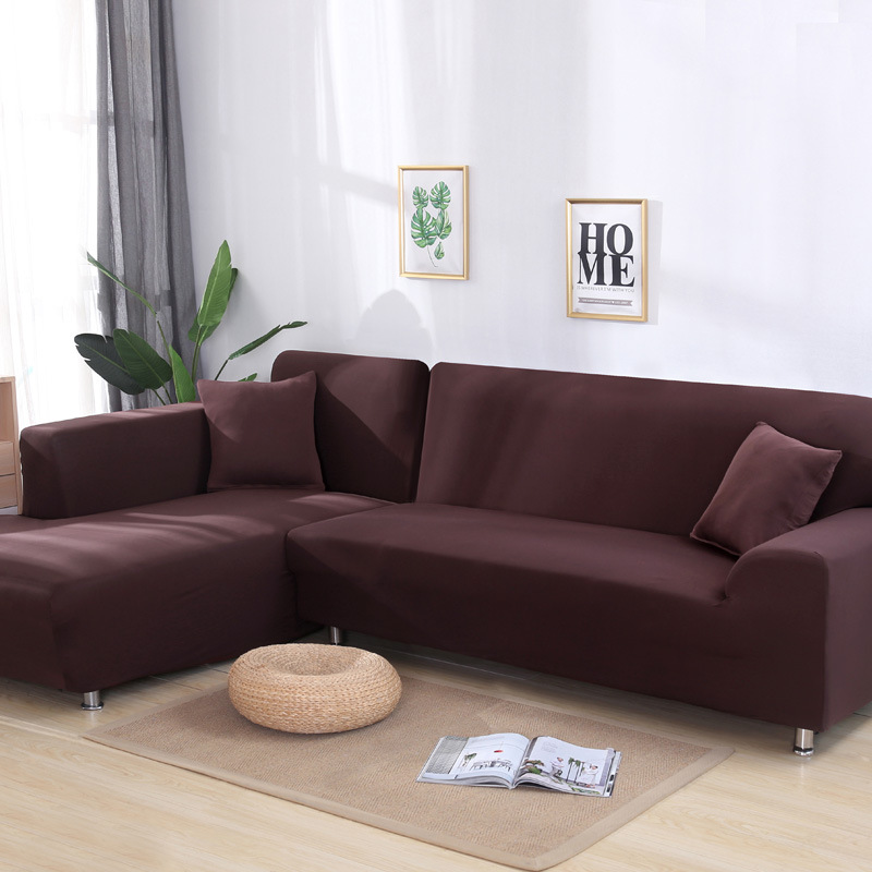 Solid Color Sofa Cover Elastic Tight Bag All-inclusive Full Cover Fabric Sofa Cover Sofa Cushion Sofa Cover