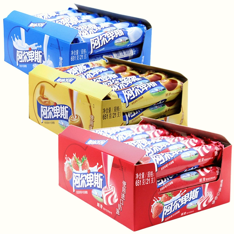 Альпийское конфеты 31г*21 Alpine Milk Candy В супермаркете, удобство магазины закуска оптом