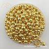 Pole electroplated beads silver golden gun color ABS imitation pearl polishing 3mm-16mm straight hole