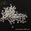 Pole electroplated beads silver golden gun color ABS imitation pearl polishing 3mm-16mm straight hole