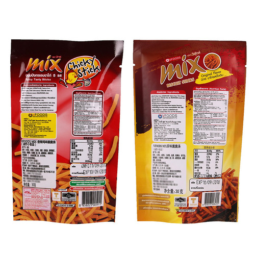 Thailand imported vfoods mix crispy sticks spicy chicken flavor original crispy potato chips snack puffed 30g