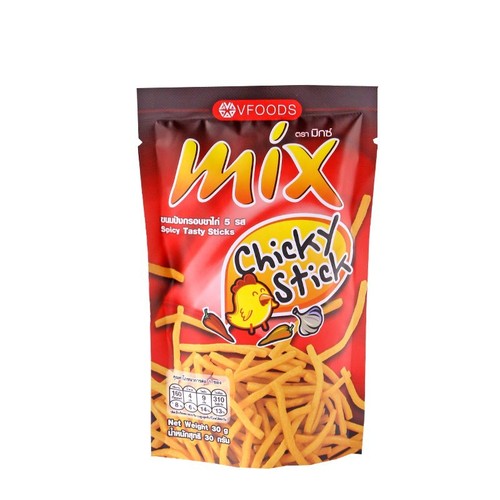 Thailand imported vfoods mix crispy sticks spicy chicken flavor original crispy potato chips snack puffed 30g