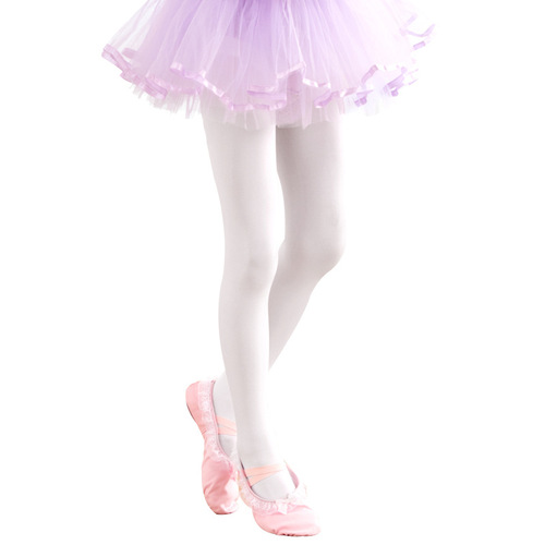 Children's pantyhose summer thin socks girls dance socks white leggings ballet socks dance pantyhose