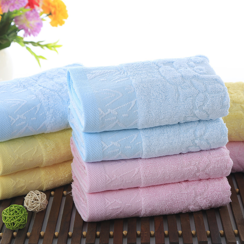 Wholesale bamboo fiber large towel 110g household Daily bamboo charcoal cleansing towel household thickened towel face towel