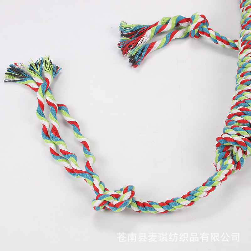 Juguete para mascotas transfronterizo cuerda de algodón perro lagarto tejido juguete Golden Retriever Teddy perro grande resistente a mordeduras Nuevo