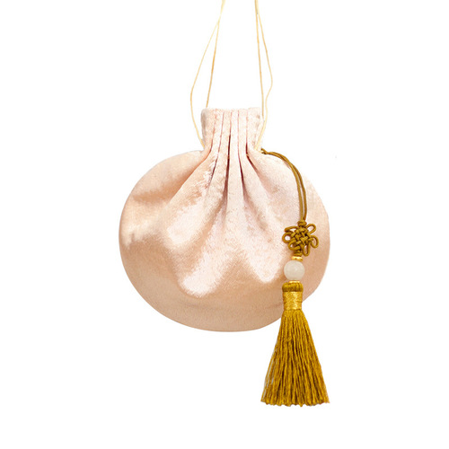 [Qian Li] Sachet Empty Bag Handmade Ancient Style Satin Sachet Tassel Sachet Hanfu Purse Accessories Wholesale