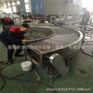厂家直销转弯网带输送机 小型流水线食品厂链网输送线乙型网带