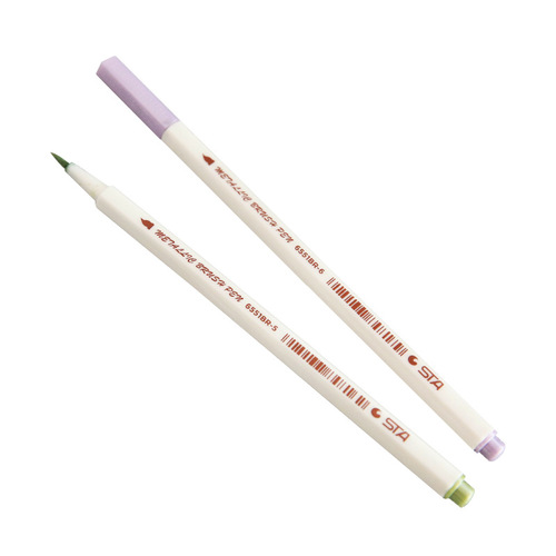 Star color soft brush diy metal paint pen small regular script candy color photo album handbook brush super bright pen