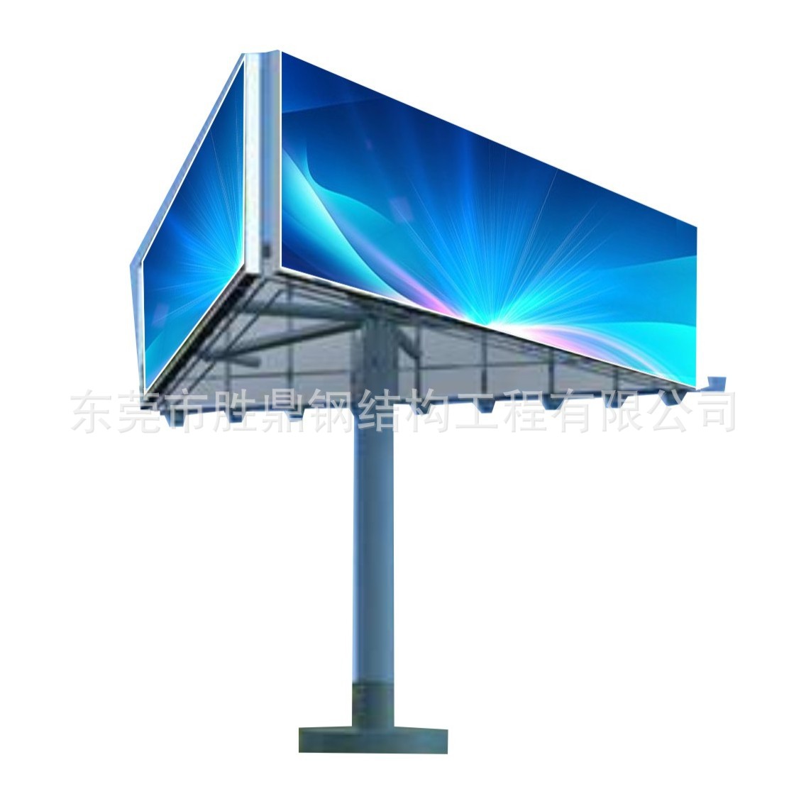 制作高炮单立柱三面广告牌户外广告牌制作高速路户外广告牌钢结构