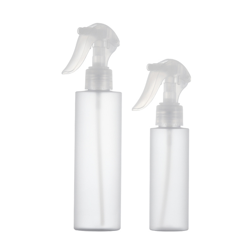 En stock 100mL 200mlpet botella de spray de botón de mano de plástico aerosol de desinfección de alcohol botella vacía Xumin material de embalaje
