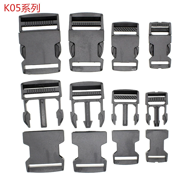 Аксессуары багажа фабрики Подгонянная поддержка пряжки багажа пряжки тяги ПОМ прямой черной пластиковой пряжки Одиночная