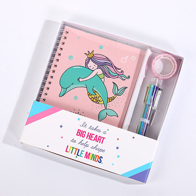 Dibujos animados lindo astronauta color página cuaderno estudiante de la escuela primaria libro traje caja regalo niños Premio Papelería Regalo