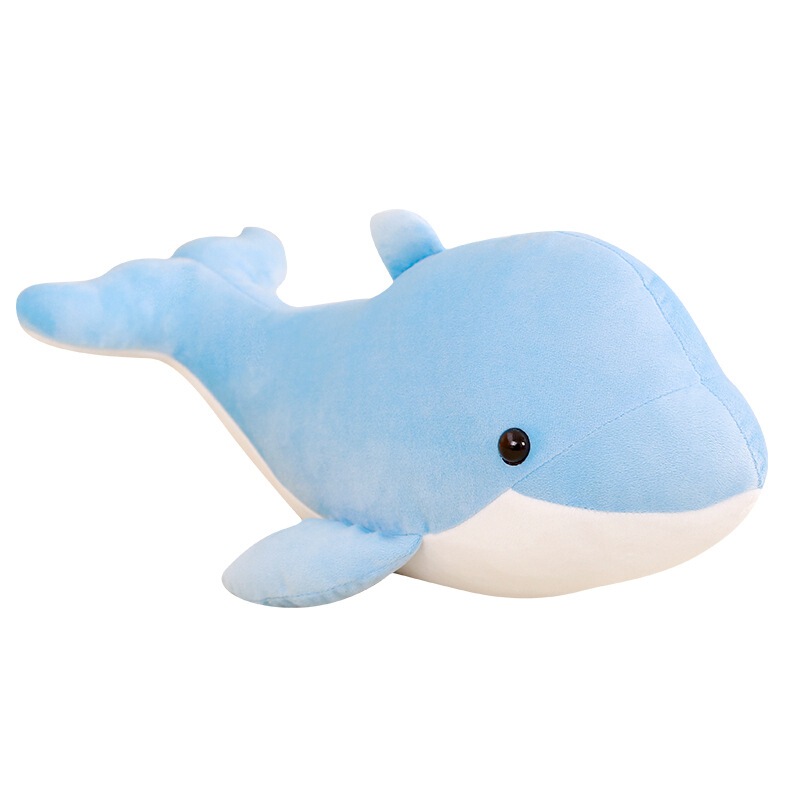New Creative Plush Toy Dolphin Doll Large Whale Plush Toy Marine Life Doll