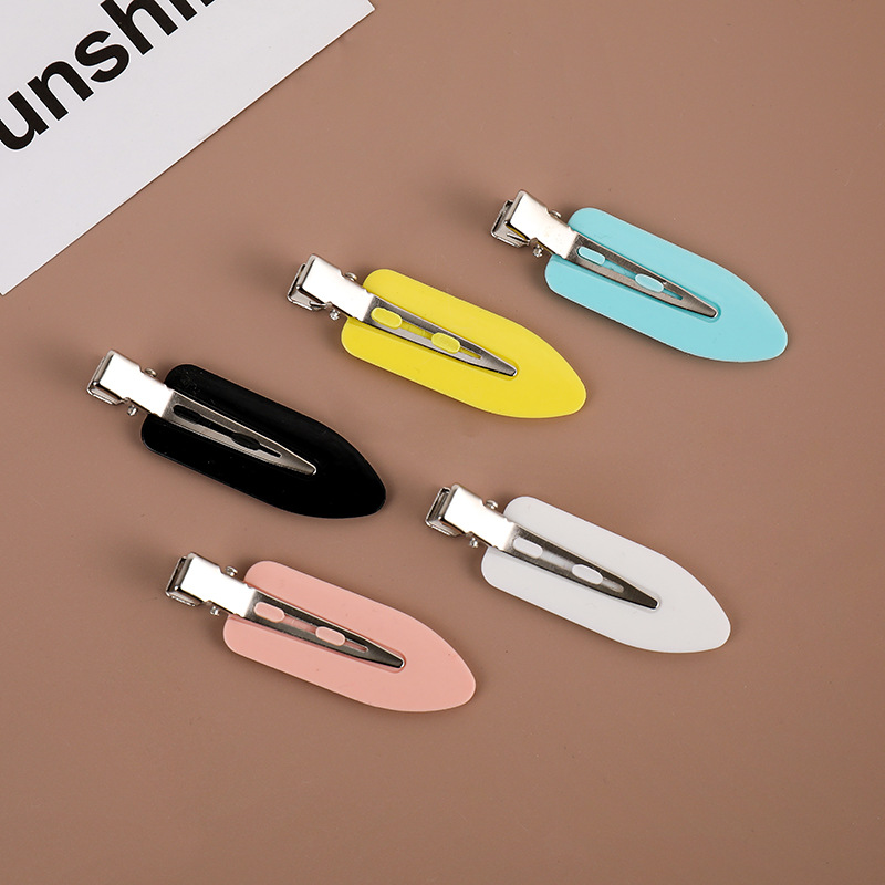 Xiao Zhan's Same Style Hair Makeup Seamless Hairpin Surfboard Hairpin Headwear Girl's Duckbill Clip Side Clip Broken Hair Accessories for Women