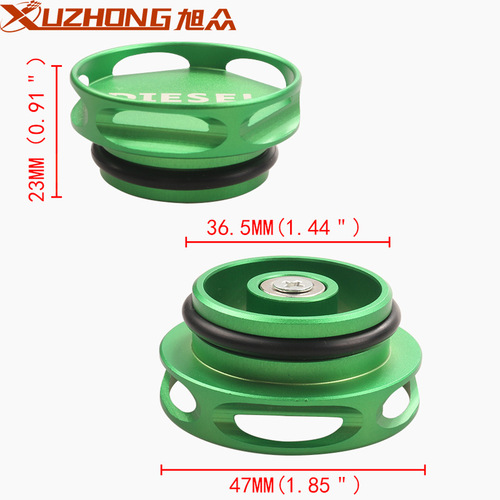 Car modification car 13-18 fuel tank cap suitable for Dodge Ram diesel cap aluminum alloy fuel cap