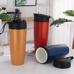 カッププレゼント陶磁器内胆車載保温カップ携帯屋外自動車飲料販売促進品大腹カップコップ
