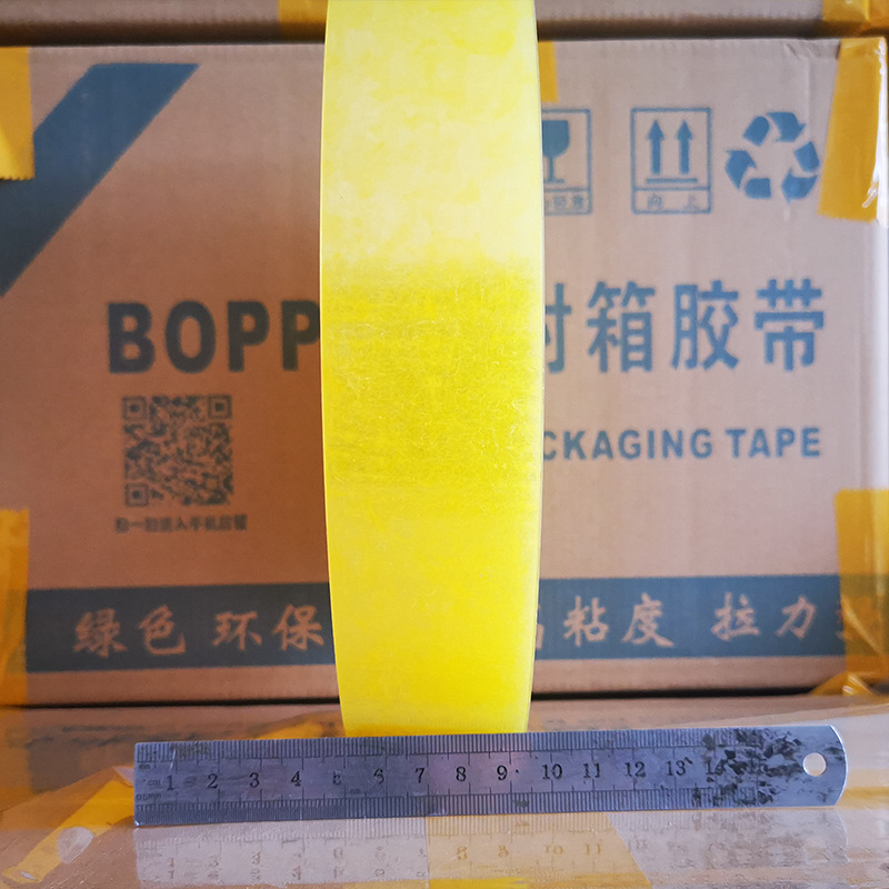 Máquina transparente cinta pegamento de sellado de papel de tela embalaje de advertencia un gran número de venta al por mayor 4,5*1000 pegamento de sellado expreso