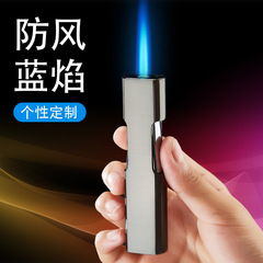 Inflatable direct ignition lighter with metal sensor, creative gift, laser engraved logo lighter