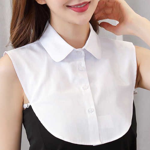 Fake collar women's white all-match shirt collar decorative collar shirt collar square collar stand collar cotton spring and autumn collar round neck