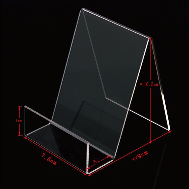 In stock transparent acrylic bookshelf book stand bracket book display stand book table album notebook stand