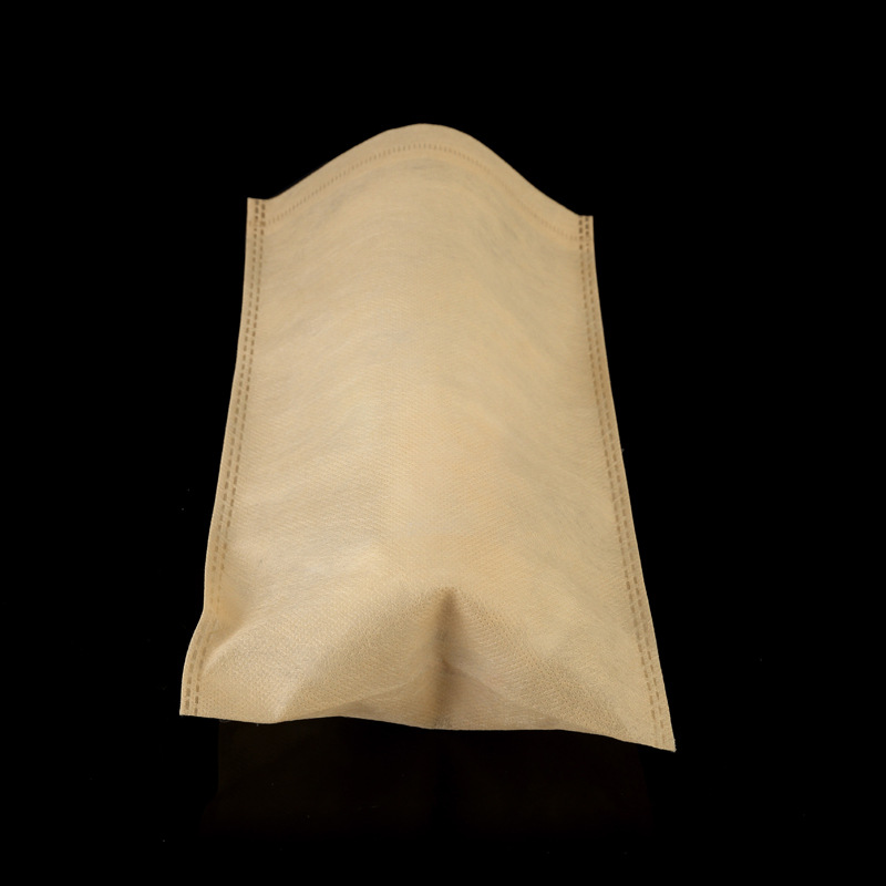 A largo plazo en stock larga cartera no tejida bolsa marrón no tejida bolsa cremallera cartera bolsa de polvo ventas directas de la fábrica