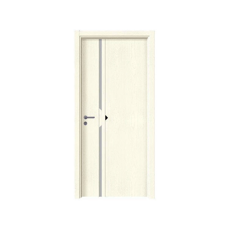 Guangdong fabricantes producen habitación puerta de madera puerta interior traje del hogar puerta del dormitorio de cristal de carbono superior sin pintura