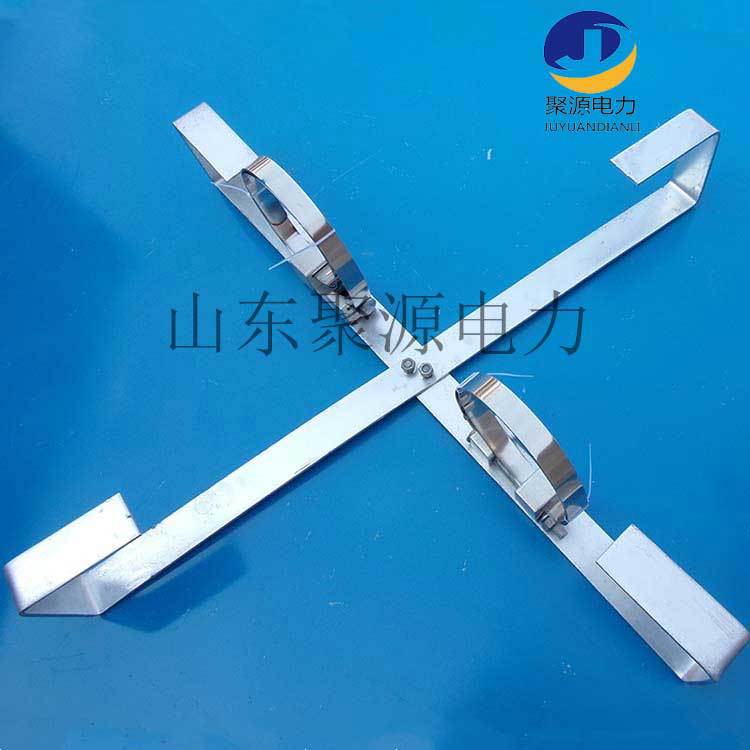 山东厂家供应镀锌扁铁预留架规格齐全塔用余缆架
