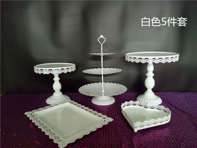 Decoración de mesa de postre soporte de exhibición bandeja de pastelería de postre comida fría pausa de té Mesa estante de la torta té de la tarde Merienda stand