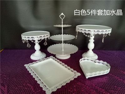 Decoración de mesa de postre soporte de exhibición bandeja de pastelería de postre comida fría pausa de té Mesa estante de la torta té de la tarde Merienda stand