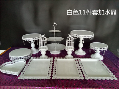 Decoración de mesa de postre soporte de exhibición bandeja de pastelería de postre comida fría pausa de té Mesa estante de la torta té de la tarde Merienda stand