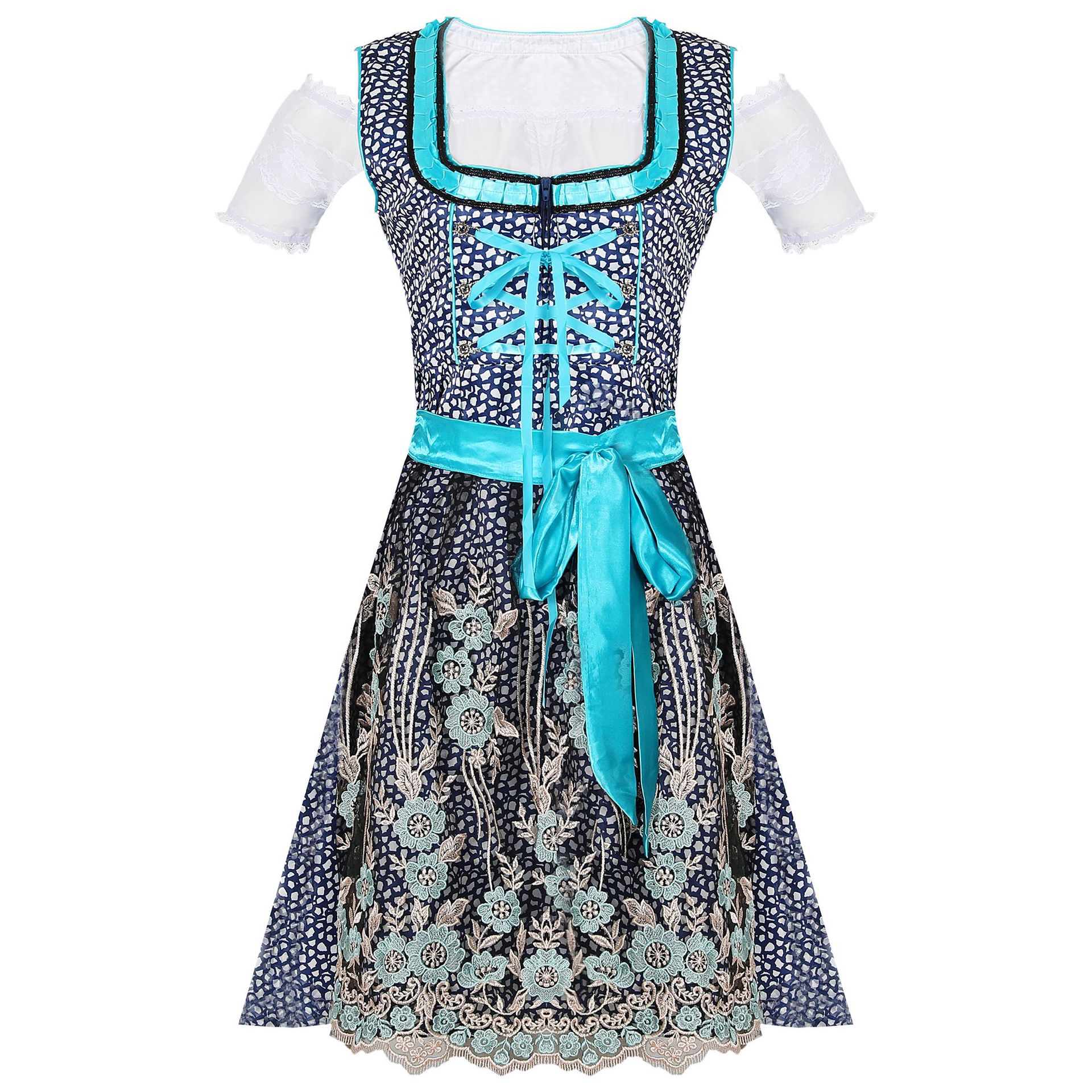thumbnail image 1 of Disfraces de Halloween 2024 S-3XL Disfraz tradicional alemán de Oktoberfest Disfraz nacional de los Alpes Uniforme de actuación para festivales para mujer, 1 of 5