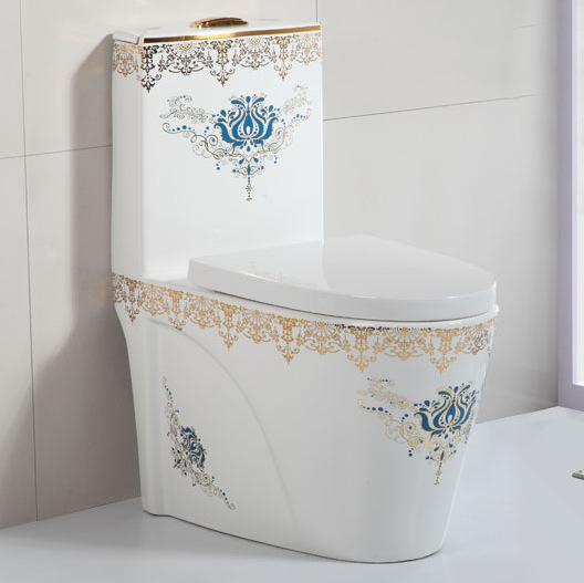 Baño inodoro hogar ultra-grande bombeo inodoro ahorro de agua color mudo color oro fábrica al por mayor image 13