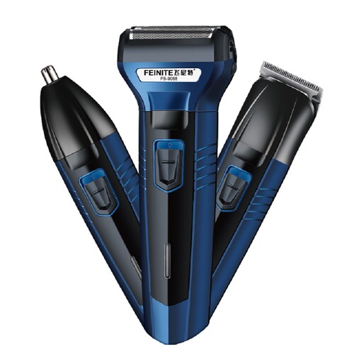 Fenite 9088 three-in-one electric shaver men's razor live broadcast internet celebrity double shaver one piece drop shipping