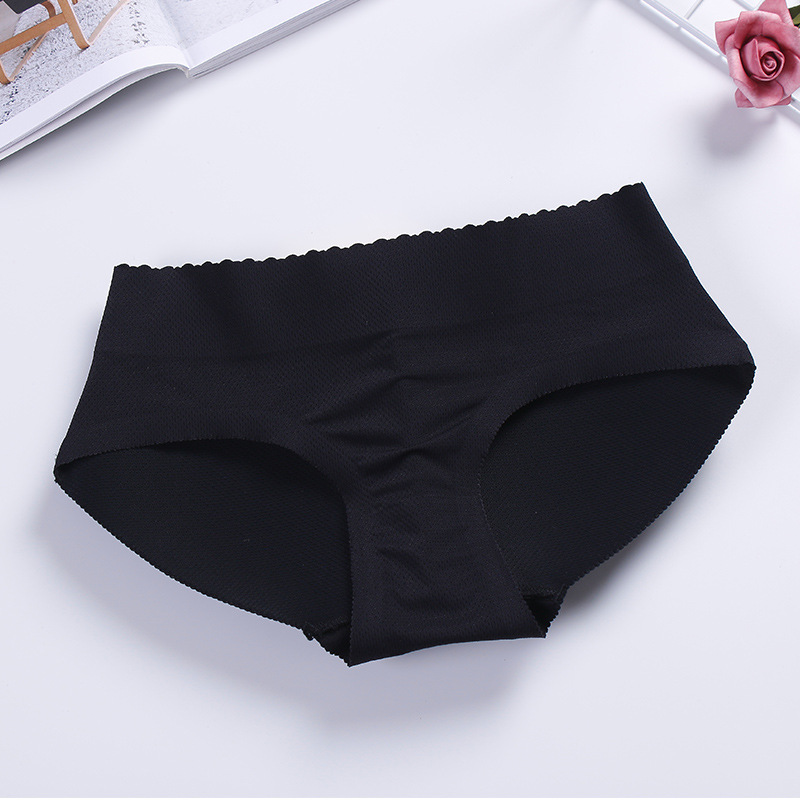 Fábrica de ropa interior de Trasero falso de mujer delgada Peach Hip sin costuras Levantamiento de cadera pantalones de levantamiento de cadera