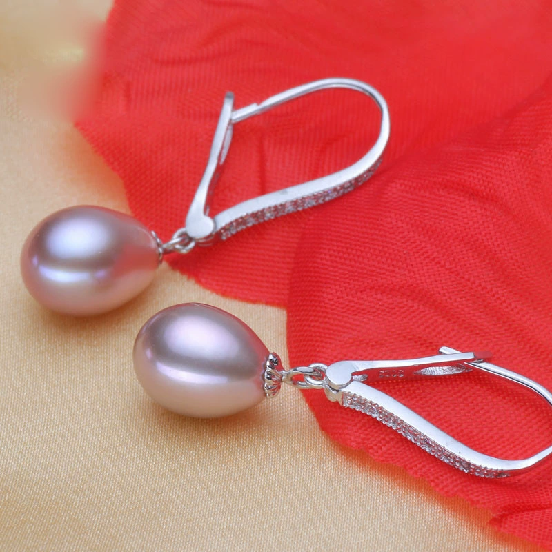 Organic copper earrings from pearl, accessory, wholesale
