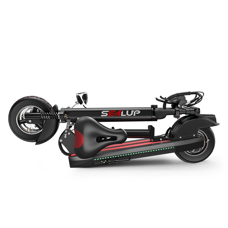 Shock-absorbing electric folding scooter, small walker for elderly, 10inch