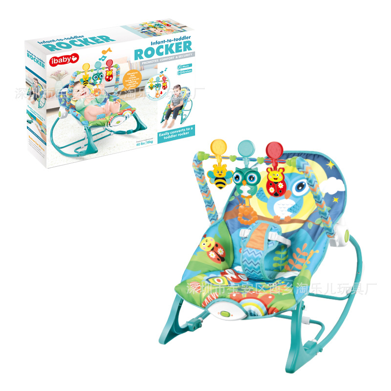 Silla Mecedora Infantil Transfronteriza YRB, Silla de Descanso para Bebés, Cuna, Silla con Música, Vibración e Inercia