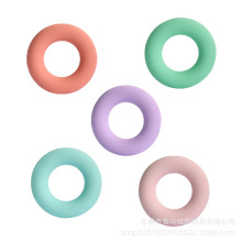 o型实心硅胶握力器 健身锻炼康复训练手腕手指手掌圆形握力圈批发