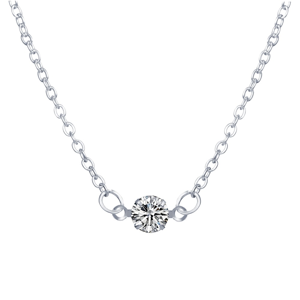new necklace creative retro simple diamond neck chain clavicle chain_voghion.com
