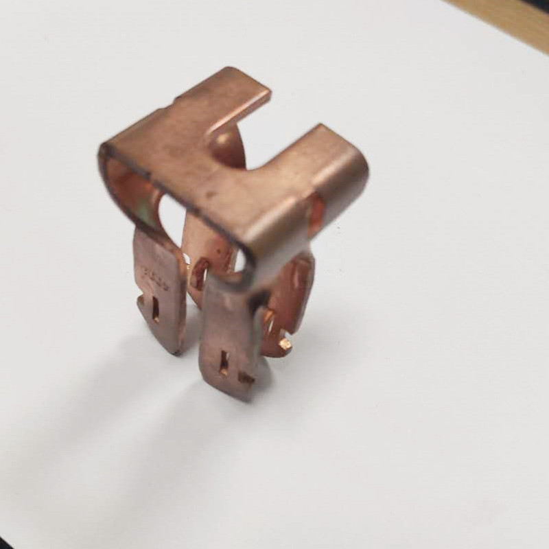 电器冲压件加工400J铜触头来图来样铜折弯件电子元件插座冲压件