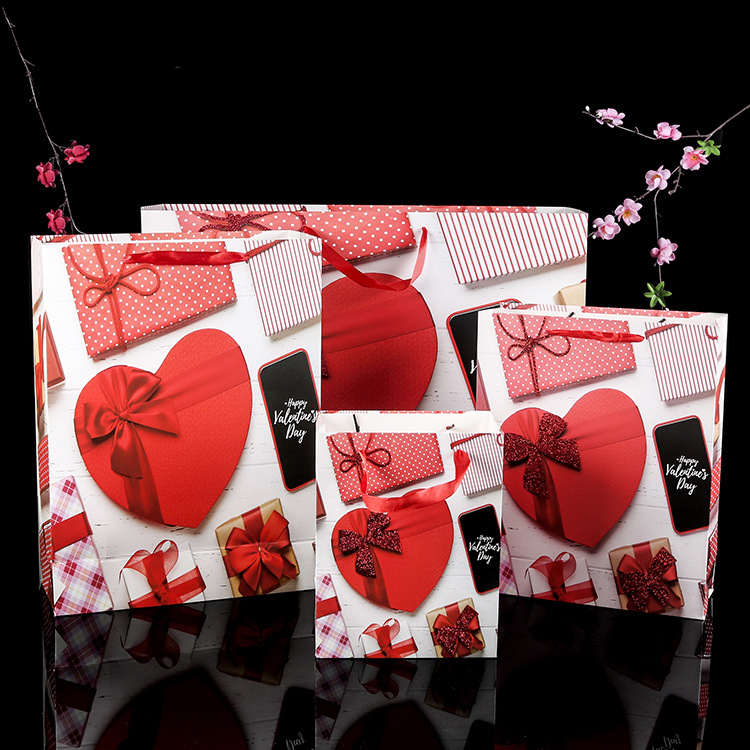 定 制白卡手提礼品纸袋定 做  商场购物袋时尚简约伴手礼物包装袋