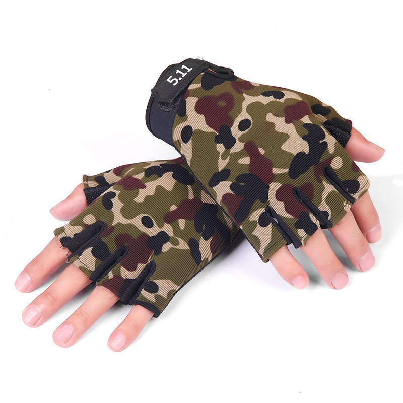 511 guantes de medio dedo, guantes de exterior, tácticas de conducción delgadas para hombres, deportes de fitness, guantes de ciclismo de medio dedo