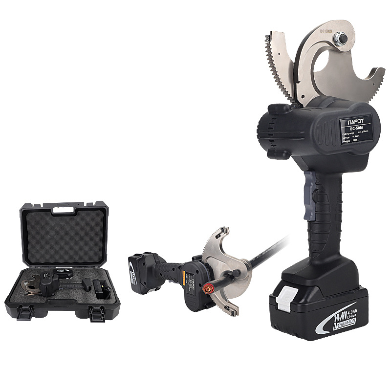 Cortadora de cable de trinquete eléctrico EC-50M ligero rápido hidráulico cable cortador de cable engranaje tijeras