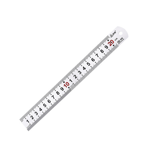 Source manufacturer wholesale steel ruler stainless steel ruler steel ruler 15/30/50/60cm 1 meter iron ruler 2 meters ruler