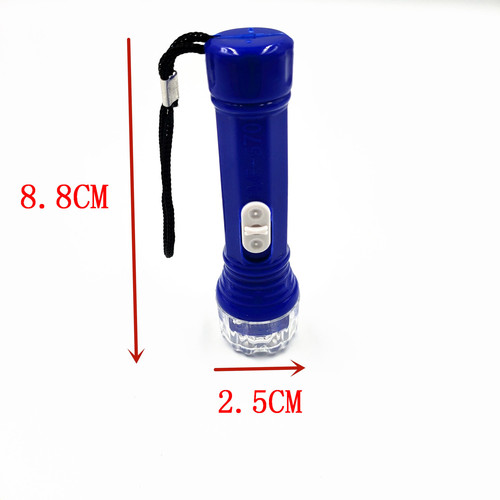 Plastic small flashlight bright flashlight led wholesale practical gift dollar store children's luminous toy