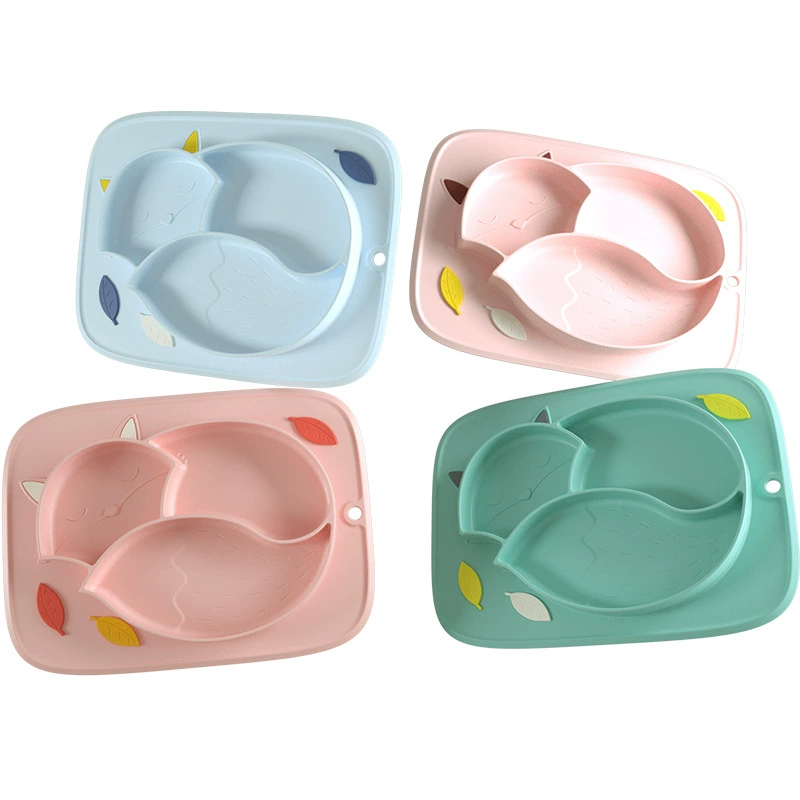 Silicone dinner plate, non-slip tableware for feeding for food