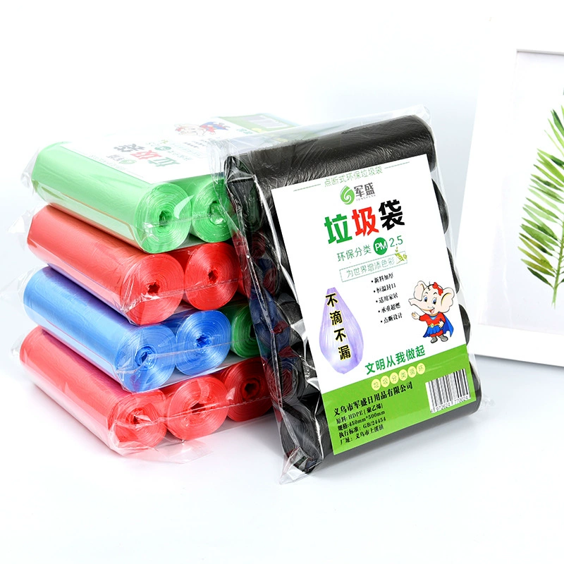 Завод прямой плоский рот бытовой мешок для мусора портативный одноразовый шнурок мешок для мусора утолщенный мешок для мусора 100 только